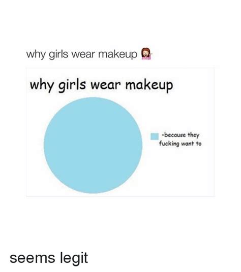 Why Girls Wear Makeup Q Why Girls Wear Makeup Because They Fucking Want