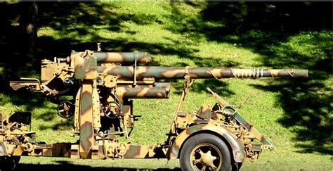 Real German Army 88mm Gun In Action