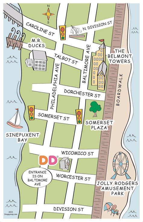 Ocean City Printable Boardwalk Map