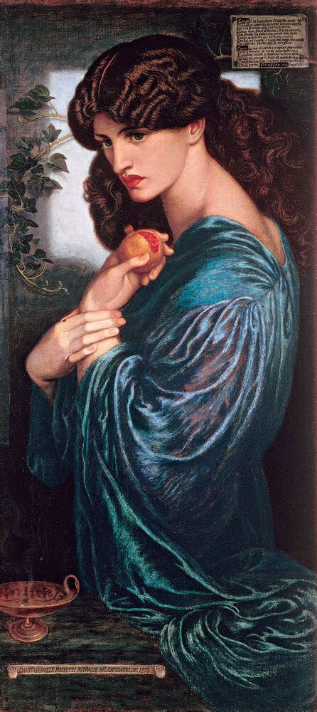 Proserpine 1874 Art Print By Dante Gabriel Rossetti King And Mcgaw