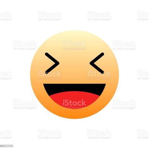 3d Vector Haha Emoticon Icon Design Für Soziale Netzwerke Isoliert Auf