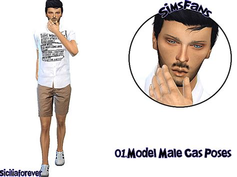 Model Male Cas Poses By Siciliaforever At Sims Fans Sims 4 Updates