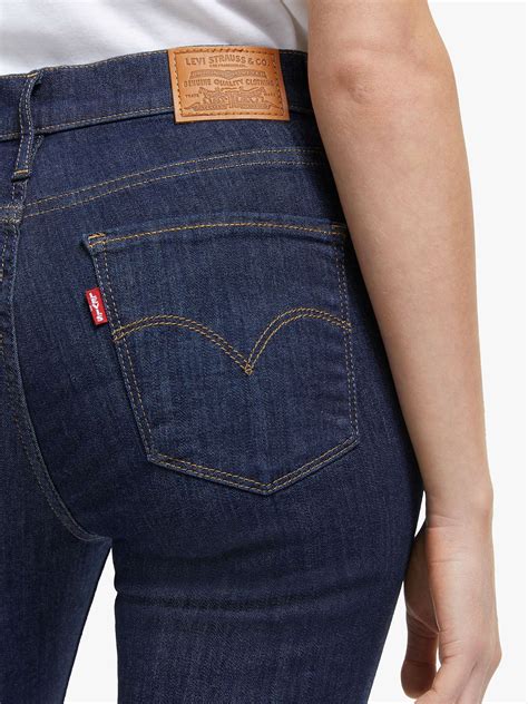 levi s 720 high rise super skinny jeans deep serenity at john lewis and partners