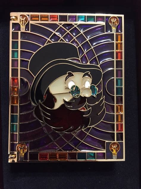 Disney Pin Jumbo Stained Glass Figment Dreamfinder Storybook Le 750