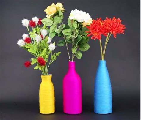 Membuat Vas Bunga Dari Botol Bekas