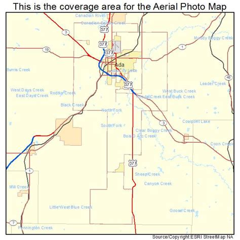 Aerial Photography Map Of Ada Ok Oklahoma