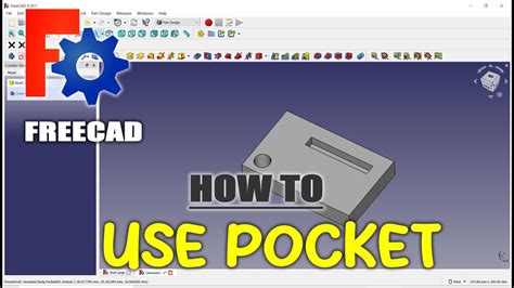 Freecad How To Use Pocket Tools Youtube