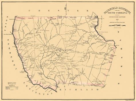 Fairfield County South Carolina Mills 1825 31 X 23 Home Décor