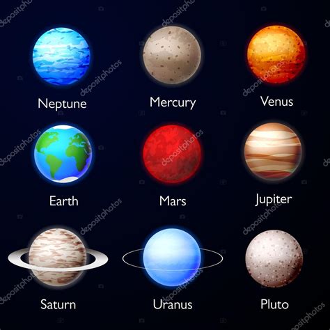 Color De Los Planetas Del Sistema Solar