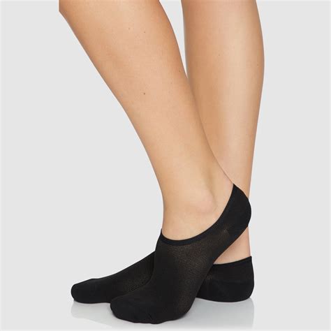Black No Show Ankle Cut Socks Womens Accessories Rockwear Au