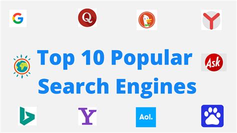 Top General Search Engines All In One Photos