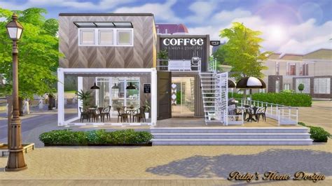 Container Coffee Shop At Rubys Home Design Sims 4 Updates