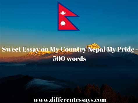 Sweet Essay On My Country Nepal My Pride 500 Words