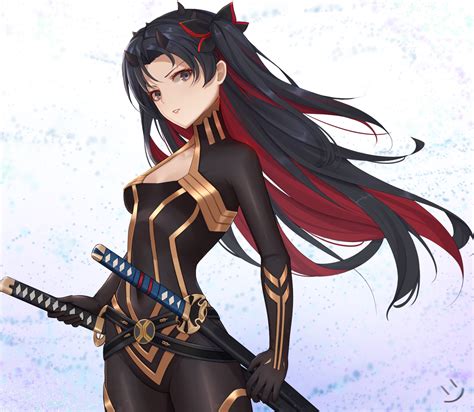 Wei Xiao Fate Grand Order Ishtar Fate Grand Order Space Ishtar Fate Bodysuit Cleavage Horns