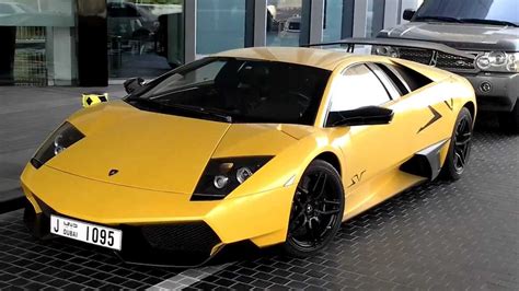 Yellow Lamborghini Murcielago Lp670 4 Sv At Dubai Mall Dubai Uae 20