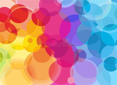 Rainbow Bubbles Background For Elegant Flyers Stock Vector