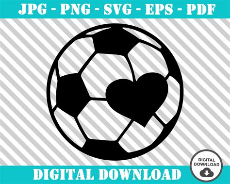 Cutting Files Cricut Soccer Sign Vector Digital Instant Download