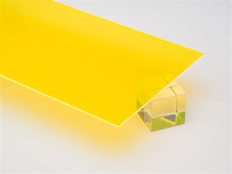 Yellow Fluorescent Acrylic Plexiglass Sheet Canal Plastics Center