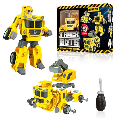 Truck Botsconstruction Truck Building Toys Toys For Boys Toy Trucks