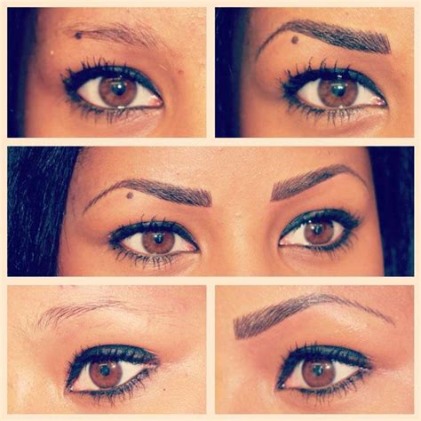 Permanent Eyebrows Before And After Before And After Eyebrow Before