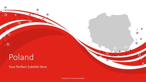 Poland State Flag Festive Cover Slide Free Presentation Template For
