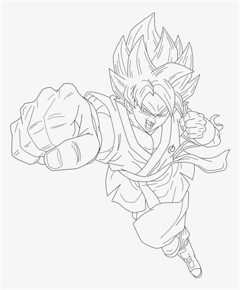 Super Saiyan Blue Goku Colouring Pages - Free Colouring Pages