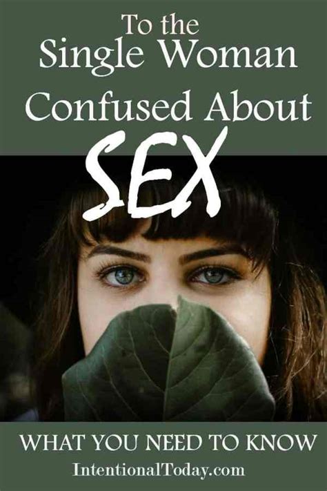 Christian Single Woman And Confused About Sex