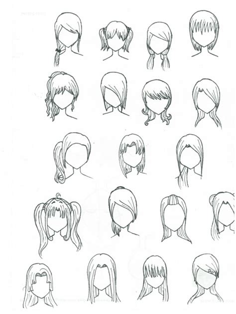 Female Hairstyles Drawing At Getdrawings Girl Hair Drawing Cartoon