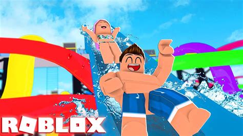 We Go To The Most Epic Water Park In Roblox Youtube