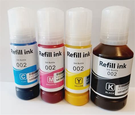Refill Sublimation Ink For Use In Epson Printers Ecotank Et2500 Et2550