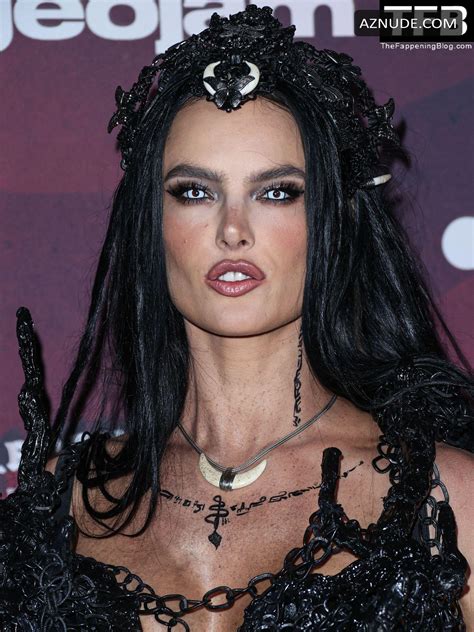 Alessandra Ambrosio Sexy Seen Showcasing Her Hot Tits And Legs At The Carnevil Halloween Party
