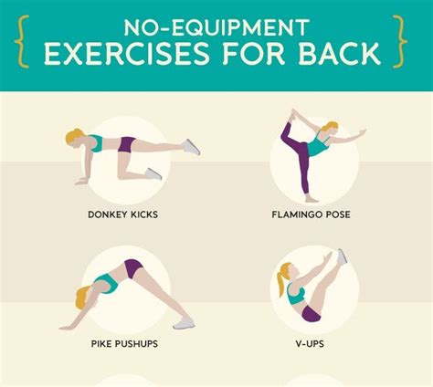 Back Exercises Without Weights At Home Exercise Poster
