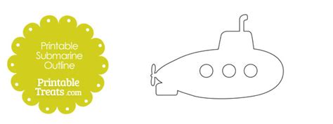 printable submarine outline printable treatscom