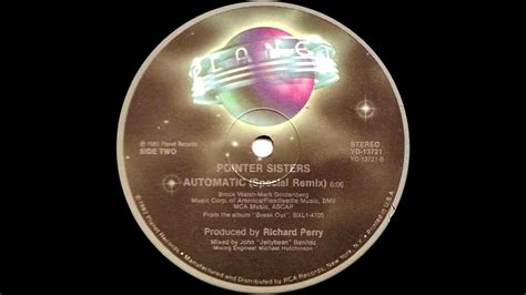 Pointer Sisters Automatic Special Remix 1983 Youtube