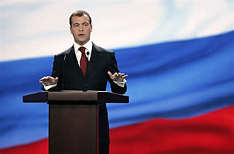 Russians looked monday to dmitry medvedev, the man they overwhelmingly chose as their next president, to continue vladimir putin's policies of asserting this resurgent country's power abroad and. It's official: Medvedev for (Russian) president ...