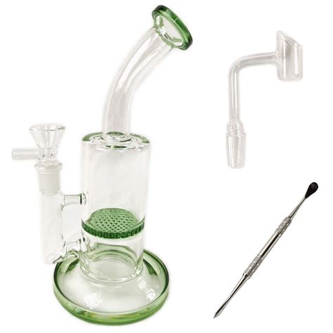 Dama Glass Bong Percolator Dab Rig Bubbler Dabber Dab Tool Dab