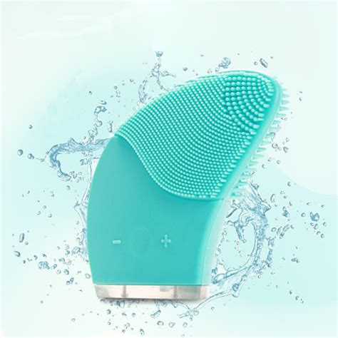 new electric waterproof silicone facial brush cleaner facial cleansing instrument vibration