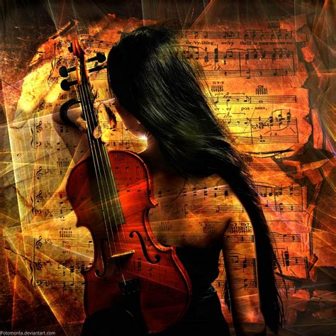 Girl With Violin By Fotomonta On Deviantart