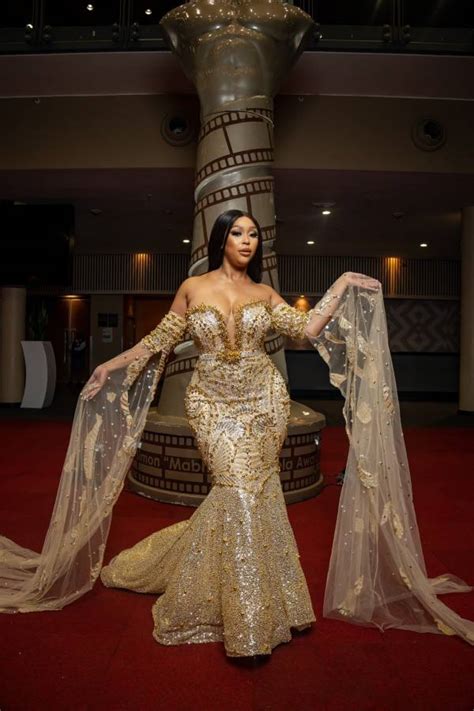 Mzansi Impressed With Minnie Dlaminis Outfit To The Kzn Film And Awards