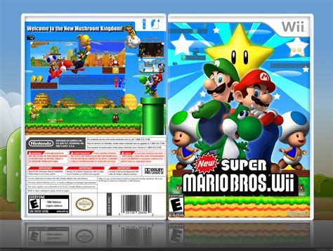 New Super Mario Bros Wii Wii Box Art Cover By Spiderpig24