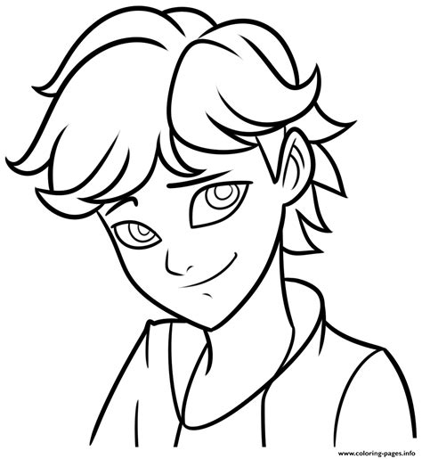 There are many high quality miraculous: Adrien Agreste Miraculous Ladybug Coloring Pages Printable