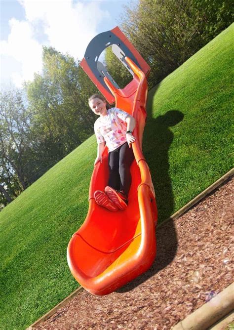 Versatile Embankment Slide Plastic Open Slide By Playdale Playgrounds