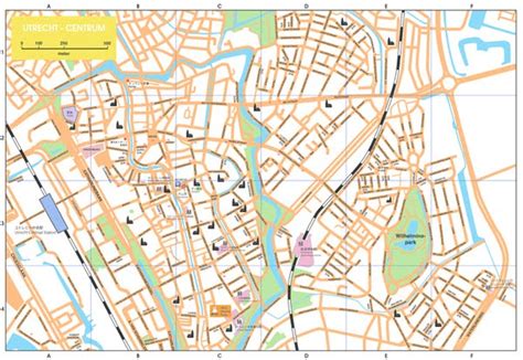 Maps of Netherlands Holland,Cities,Tourist: Map of Utrecht City Area