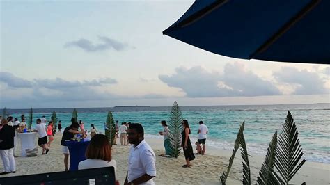 Beautiful Sunset Beach Party Dusit Thani Maldives Youtube