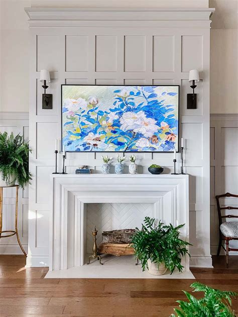 Narrow Mantel Spring Decor Ideas Deeply Southern Home In 2021