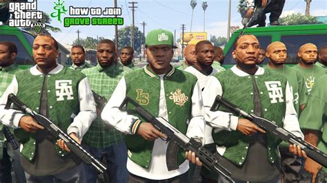 How To Join Grove Street Families Gang In Gta 5 Gang Missionsclothes