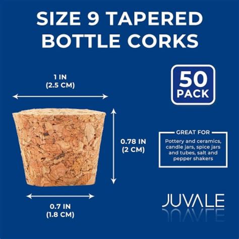 Size 9 Tapered Cork Plugs 1 In 50 Pack Pack Kroger