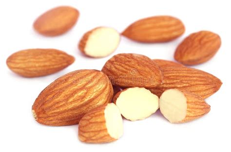 Fresh Almonds Stock Photo Image Of White Organic Snack 58666796
