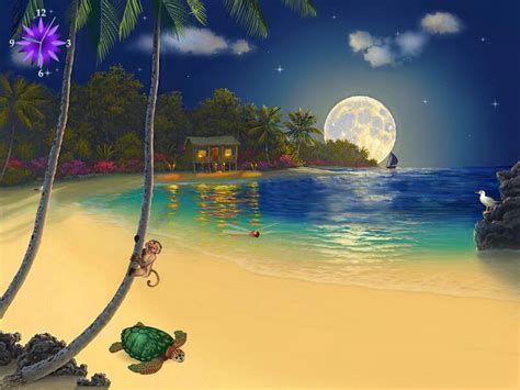 Tropical Island Wallpaper Screensavers Wallpapersafari