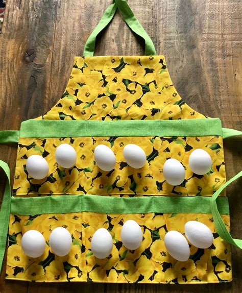 Girls Egg Apron Kids Egg Gathering Aprons Chicken Egg Etsy